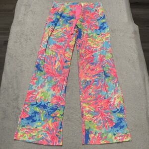 Lilly Pulitzer Pajama Pants XS Palm Beach Coral Tropical Colorful Lounge Beach